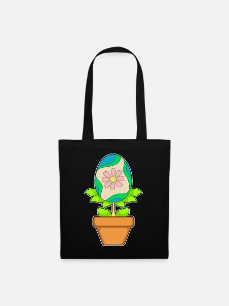 Plantez un œuf de Pâques - Sac en tissu - noir