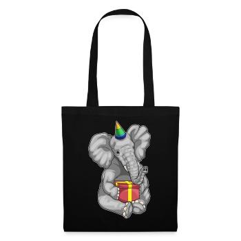 Elephant Birthday Parthut - Tote Bag - black - Front