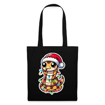 Christmas Snake Wrap - Tote Bag - black - Front