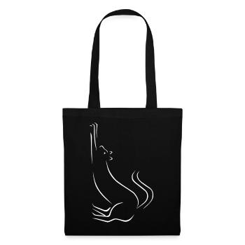 Chat - Sac en tissu - noir - Devant