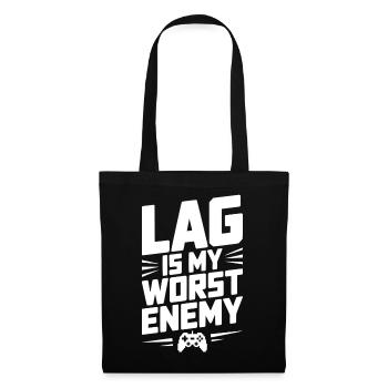 Lag is My Worst Enemy - Tote Bag - black - Front