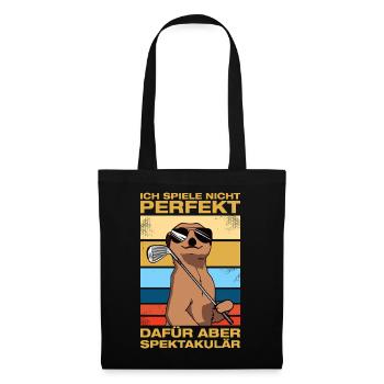 Je ne joue pas parfaitement Golfeur Golf Golf - Sac en tissu - noir - Devant