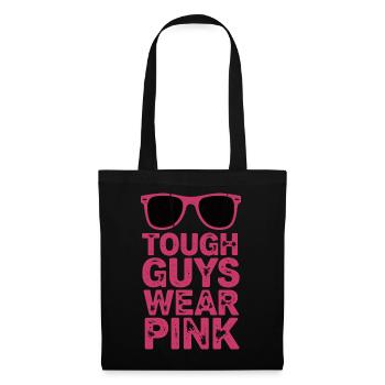 Les durs à cuire portent du rose - Sac en tissu - noir - Devant