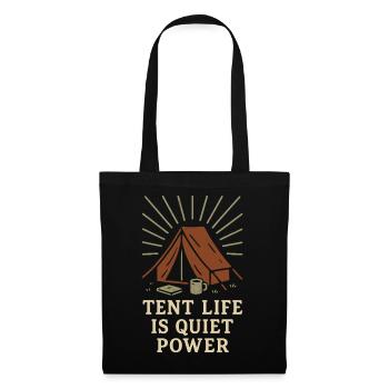 Solo Camping Introverti Campeur Calme - Sac en tissu - noir - Devant