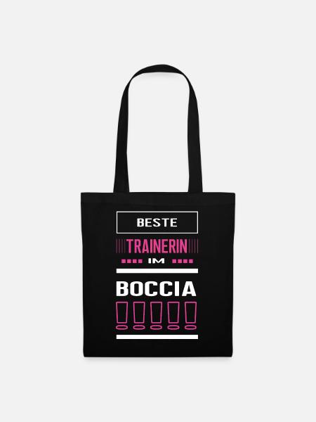Beste Boccia Trainerin Bocciatrainerin Boule Spiel - Stoffbeutel - Schwarz