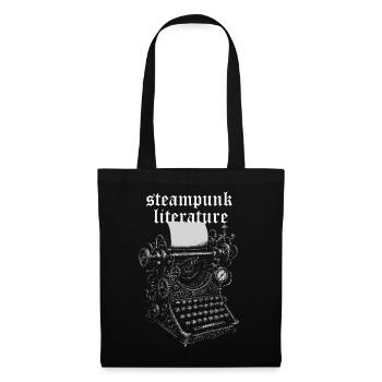 Steampunk Literature Typewriter - Tote Bag - black - Front