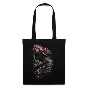 Cherry Blossom Sakura Cherry Blossom - Tote Bag - black - Front
