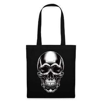 Skull design for biker gothic metal fans - Tote Bag - black - Front
