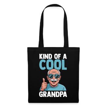 Grandfather Papaw Pop Gramps Granddad Grandpa - Stoffbeutel - Schwarz - Vorne