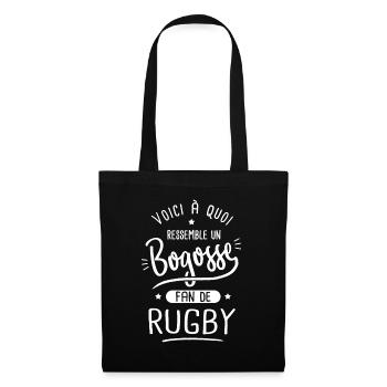 rugby Bogosse joueur de rugby fan de rugby - Sac en tissu - noir - Devant