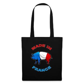 charcutier cochonnailles - Sac en tissu - noir - Devant
