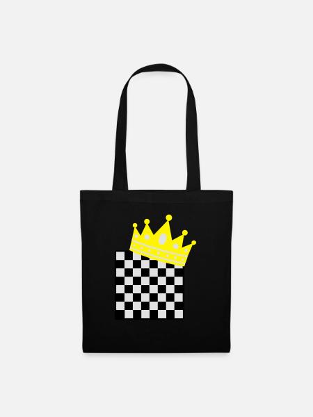 chess king - Stoffbeutel - Schwarz