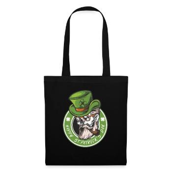 St. Patrick’s Day Hireblatt Irlandais Chemise cadeau - Sac en tissu - noir - Devant