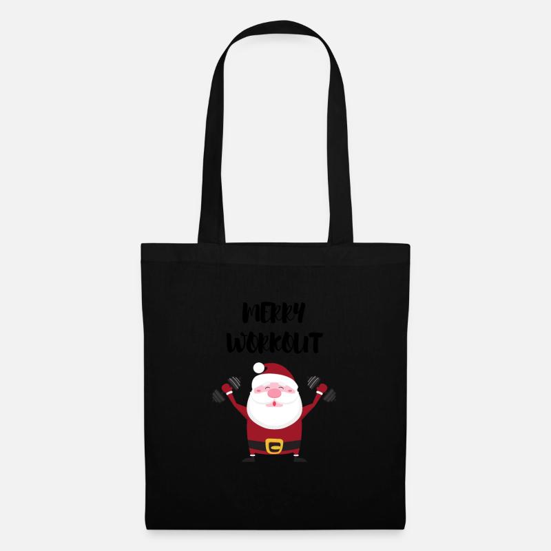 MERRY WORKOUT - Stoffbeutel - Schwarz