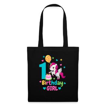 1st birthday. first birthday - Tote Bag - black - Front
