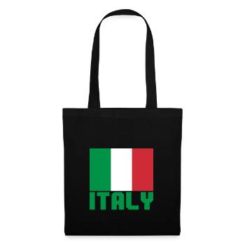 Italie - Sac en tissu - noir - Devant