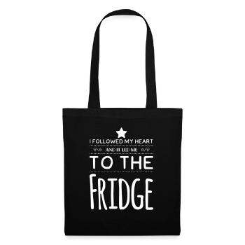 I Followed My Heart And It Led Me To The Fridge - Tote Bag - black - Front