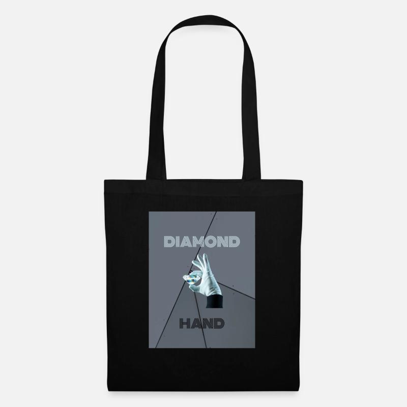 Diamond Hand - Stoffbeutel - Schwarz