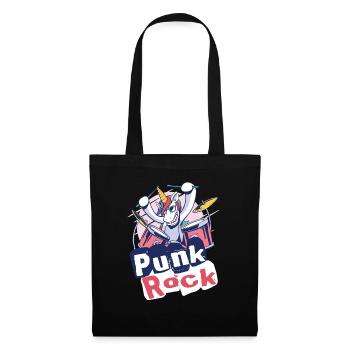 Punkrock Musik Punker Punkrock Irokesenschnitt - Stoffbeutel - Schwarz - Vorne