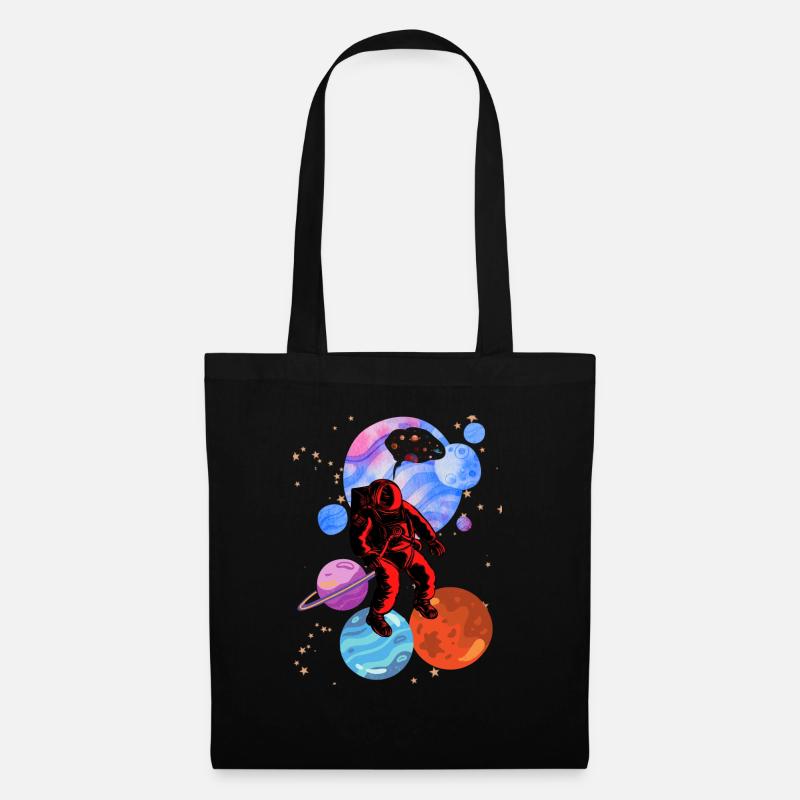 Astronaut Stencil Styles - Tote Bag - black