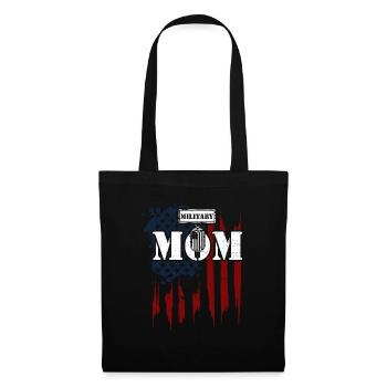 Military Mom - Veteran - Stoffbeutel - Schwarz - Vorne