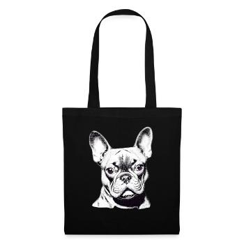 Bulldog Dogs Dog Owner Dog Dog Owner - Sac en tissu - noir - Devant