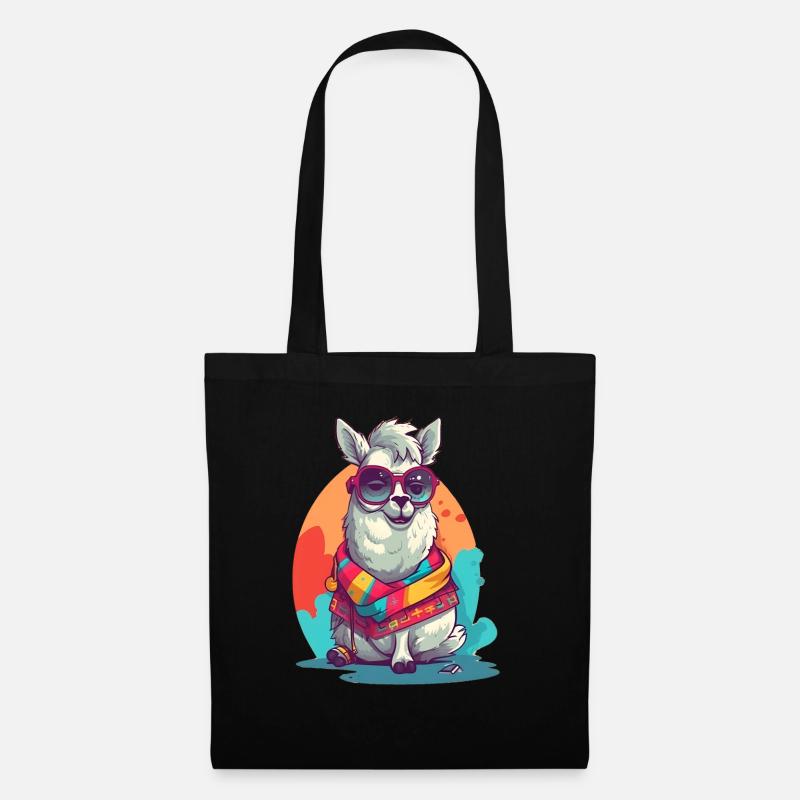 Pas de drame, juste du lama ! - Sac en tissu - noir