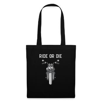 Rouler ou mourir - Sac en tissu - noir - Devant