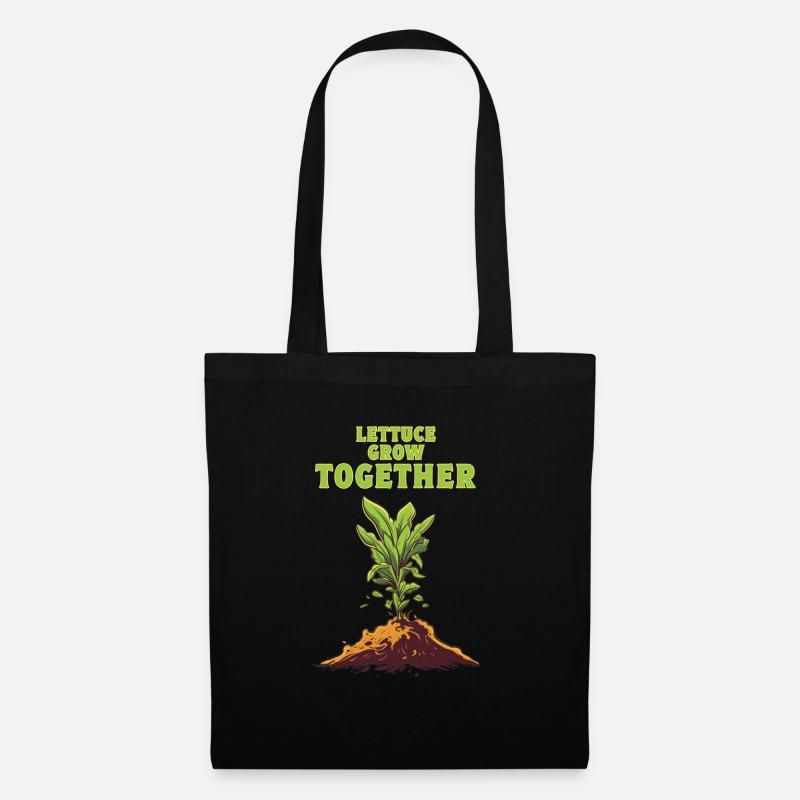 lettuce grow together - Stoffbeutel - Schwarz