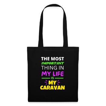 The Most Important Thing In My Life Is My Caravan - Tote Bag - black - Front