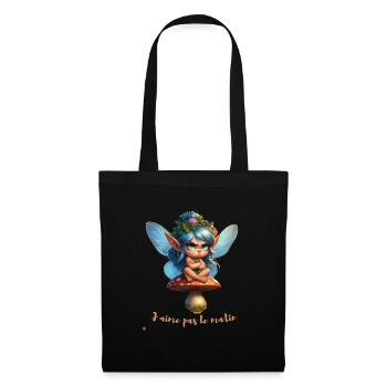 J aime pas le matin - Sac en tissu - noir - Devant