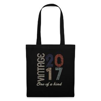 7th Anniversary 2017 - Vintage Retro Gift Idea - Tote Bag - black - Front