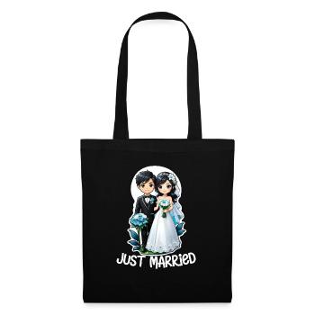 Just Married - For Wedding - Tote Bag - black - Front