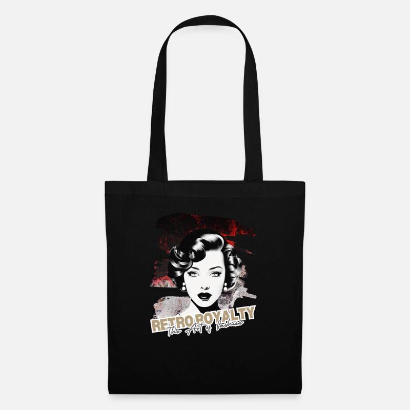 Retro Royalty - Stoffbeutel - Schwarz