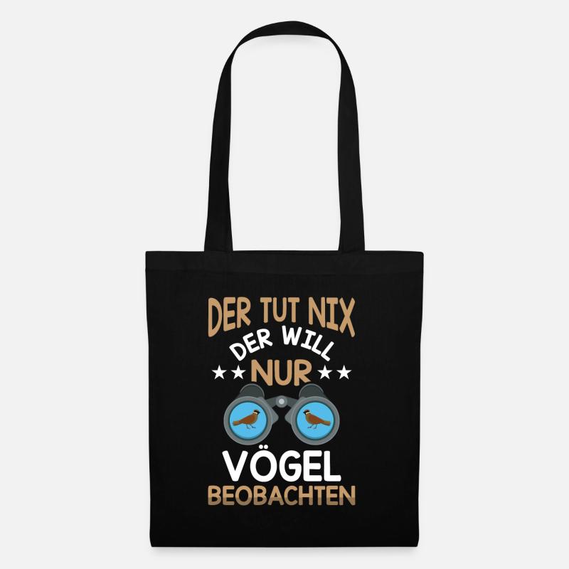 Vogelbeobachter Fernglas Vogelbeobachtung - Stoffbeutel - Schwarz