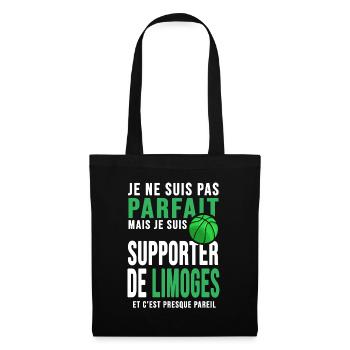 basketball supporter club basket ball limoges - Sac en tissu - noir - Devant
