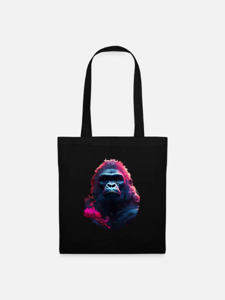 Gorilla - Stoffbeutel - Schwarz