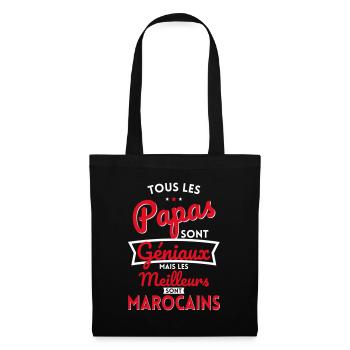 Papas géniaux mais les meilleurs sont Marocains - Sac en tissu - noir - Devant