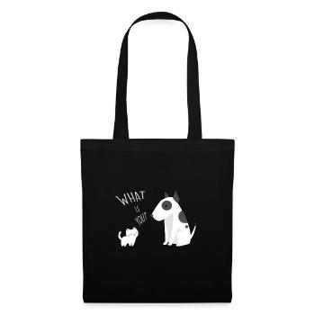CAT & DOG - Stoffbeutel - Schwarz - Vorne