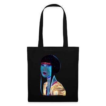 geisha - Sac en tissu - noir - Devant