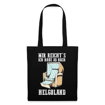 Nordsee Helgoland - Stoffbeutel - Schwarz - Vorne