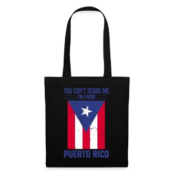 Puerto Rico Flagge | Puerto Ricaner Geschenkideen - Stoffbeutel - Schwarz - Vorne