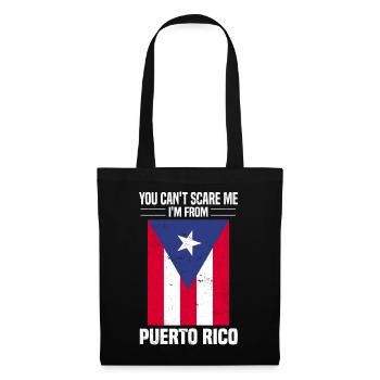 Puerto Rico Flagge | Puerto Ricaner Geschenkideen - Stoffbeutel - Schwarz - Vorne