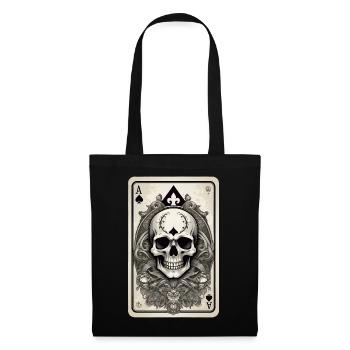 As de pique - Sac en tissu - noir - Devant