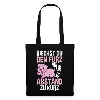 Si vous sentez l’odeur du pet, la distance est trop courte - Sac en tissu - noir - Devant
