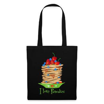 J’adore les crêpes - Sac en tissu - noir - Devant