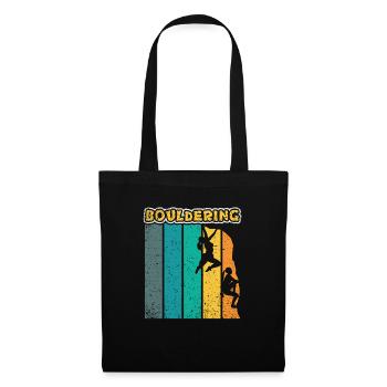 Bouldering Climbing Climber Boulderer Gift - Tote Bag - black - Front
