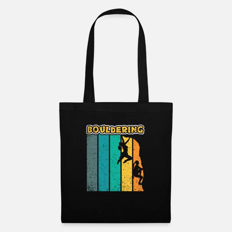 Bouldering Climbing Climber Boulderer Gift - Tote Bag - black