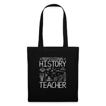History Teacher and Teacher Motif - Tote Bag - black - Front