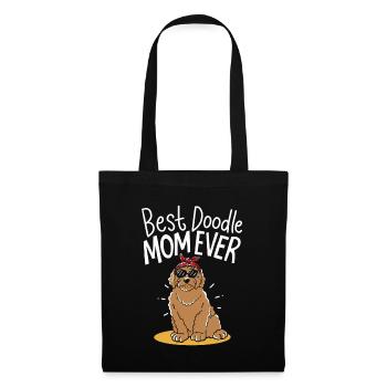 Best Doodle Mom Ever Animal Pet Dog Lover Mama - Tote Bag - black - Front